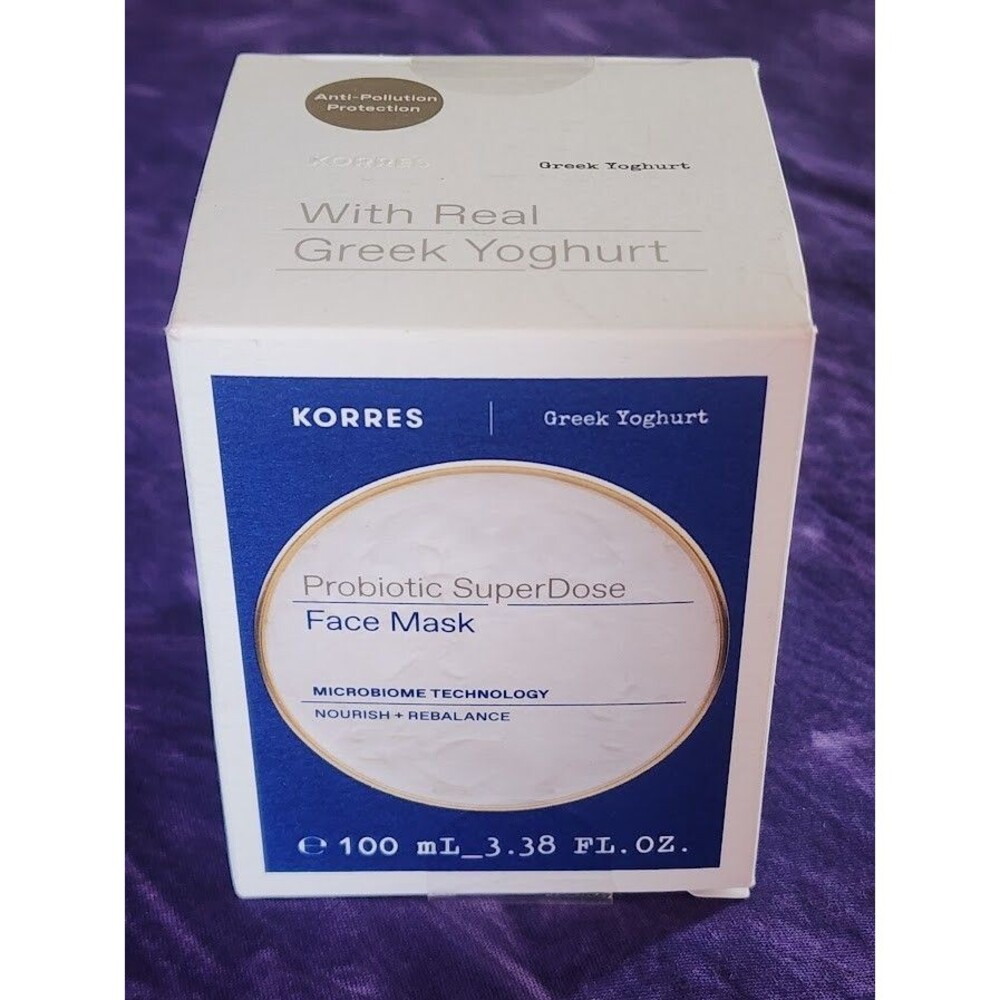 KORRES Greek Yoghurt Probiotic SuperDose Face Mask 100 ml Microbiome Skin Care
